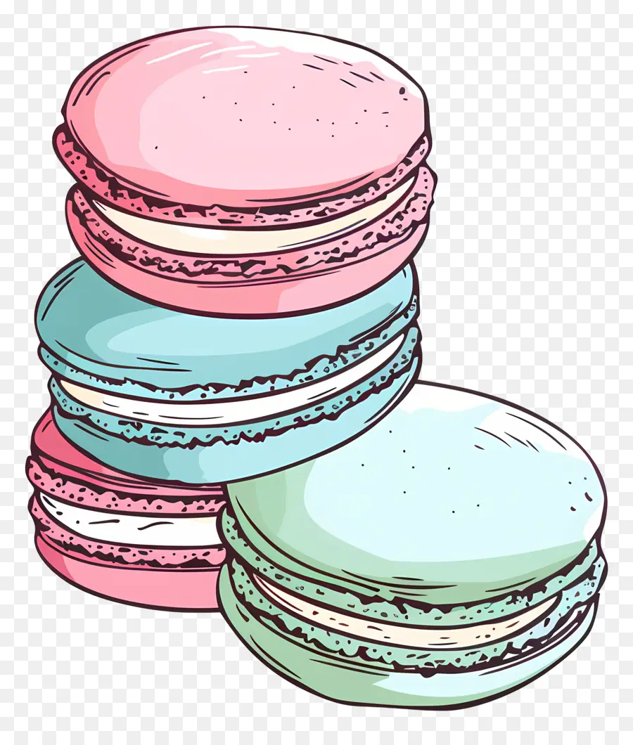 Os Macarons，Sobremesas PNG