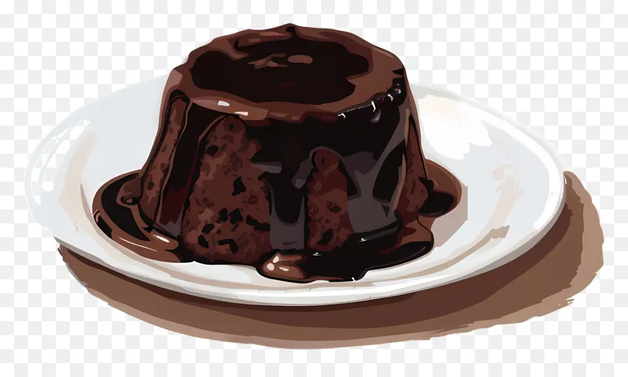 Bolo De Chocolate，Sobremesa PNG