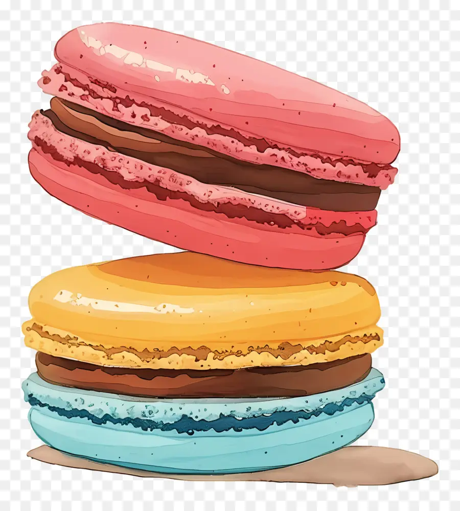 Macarons，Sobremesa PNG