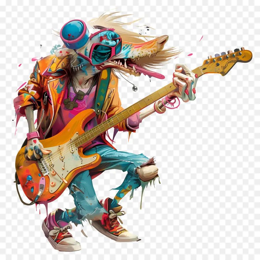 Rock N Roll，Colorido PNG