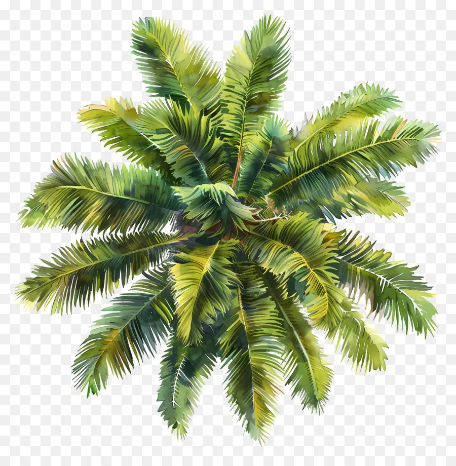 Palmeira, Vista De Cima，Tropical PNG