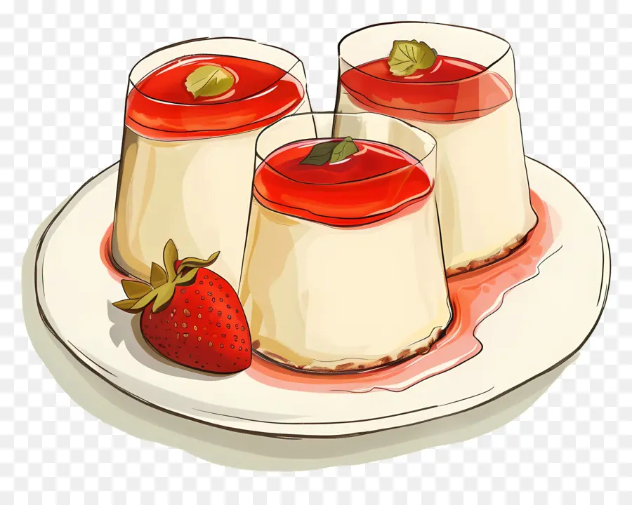 Panna Cotta，Sobremesa PNG