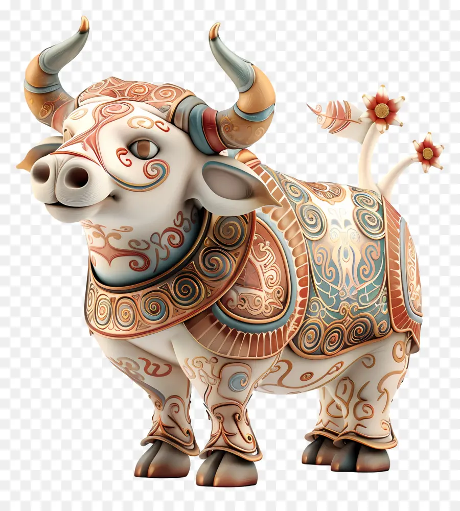 Zodíacos Chineses，Bull PNG