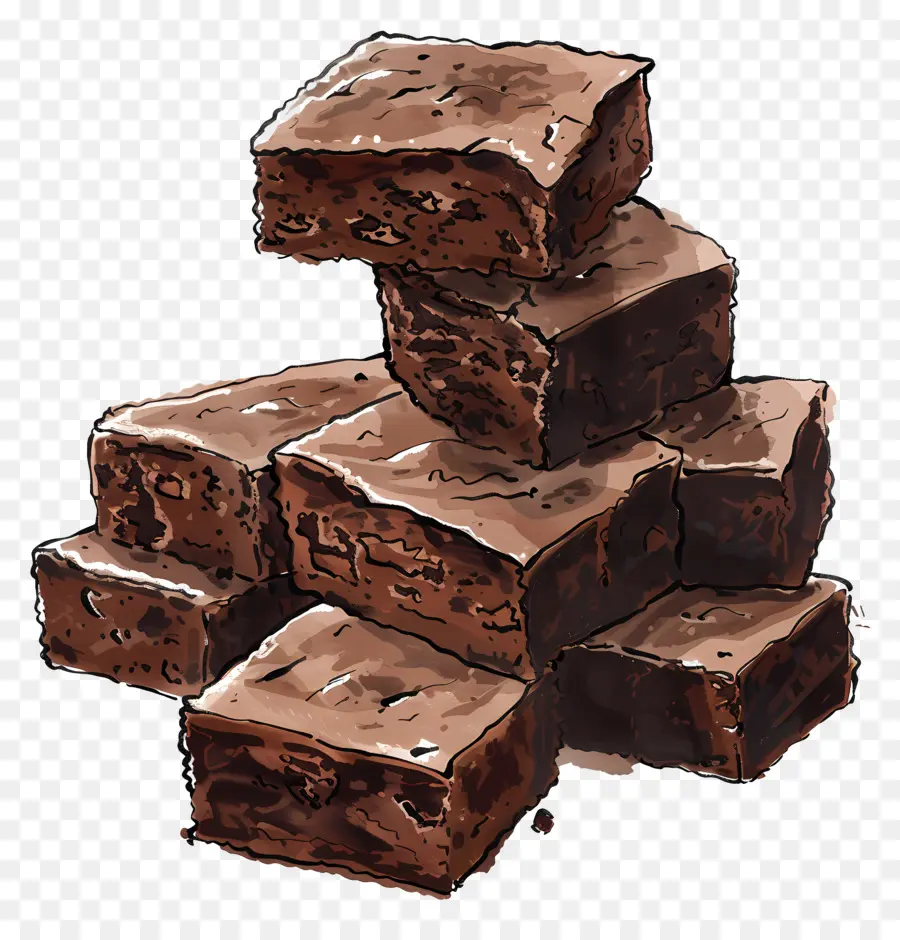 Brownies，Desenho De Brownie PNG
