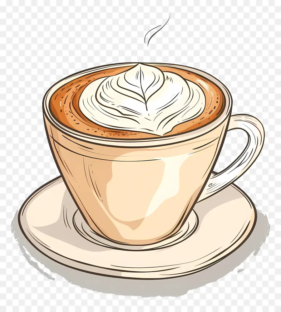 Cappuccino Coffee，Cappuccino PNG