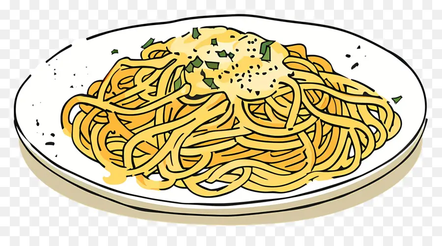 Spaghetti Carbonara，Massas PNG