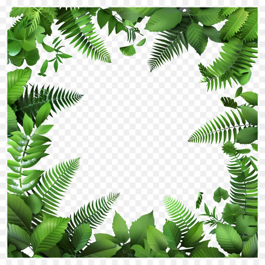 Vegetação De Borda，Folhas Verdes PNG