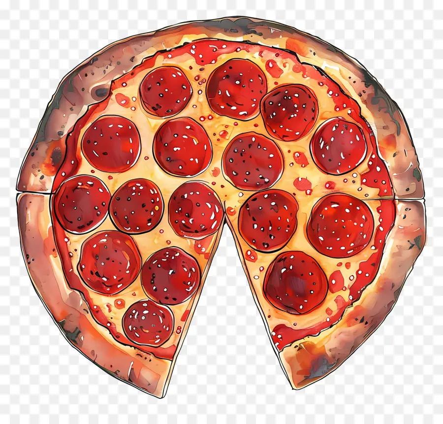 Pizza De Calabresa，Pizza PNG