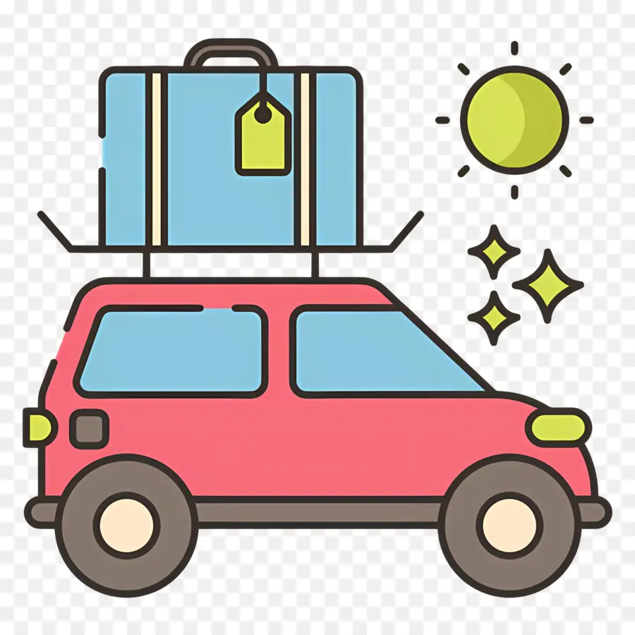 Faça Um Dia De Viagem，Rack De Telhado De Carro PNG