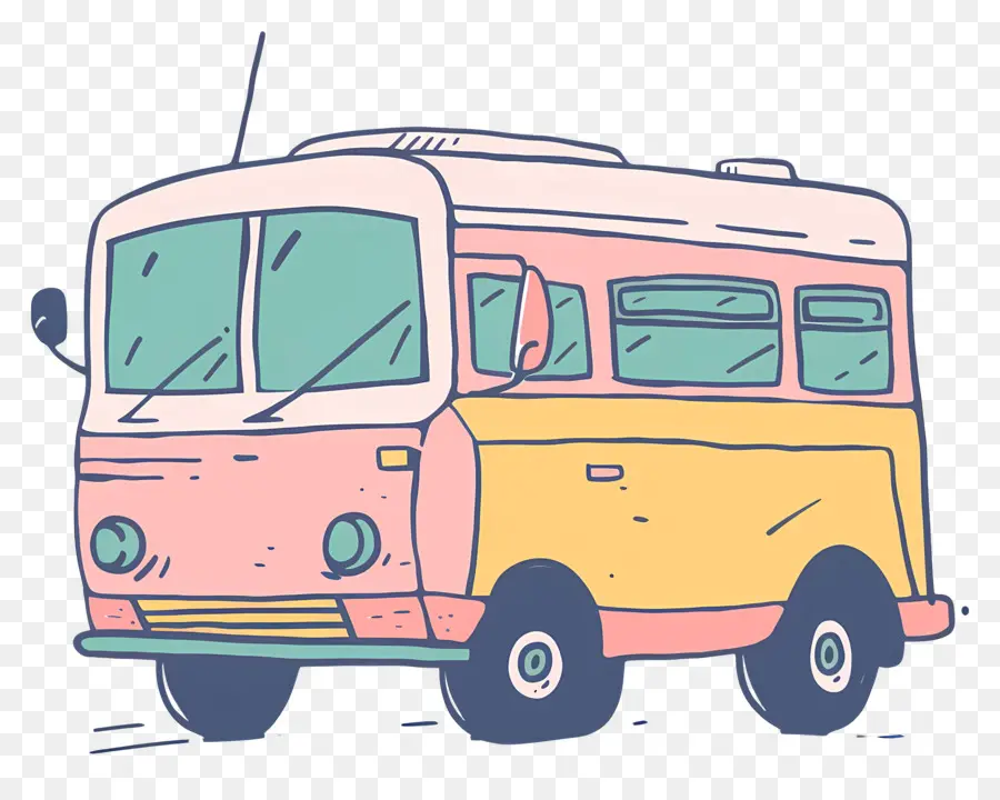 ônibus，Campista Vintage De PNG