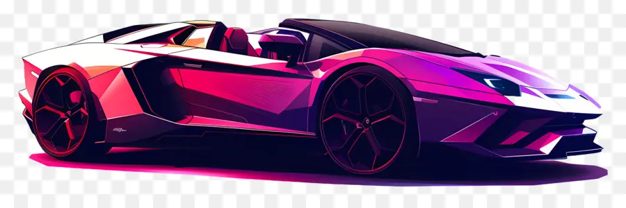 Carro De Luxo，Carro Esportivo Roxo PNG