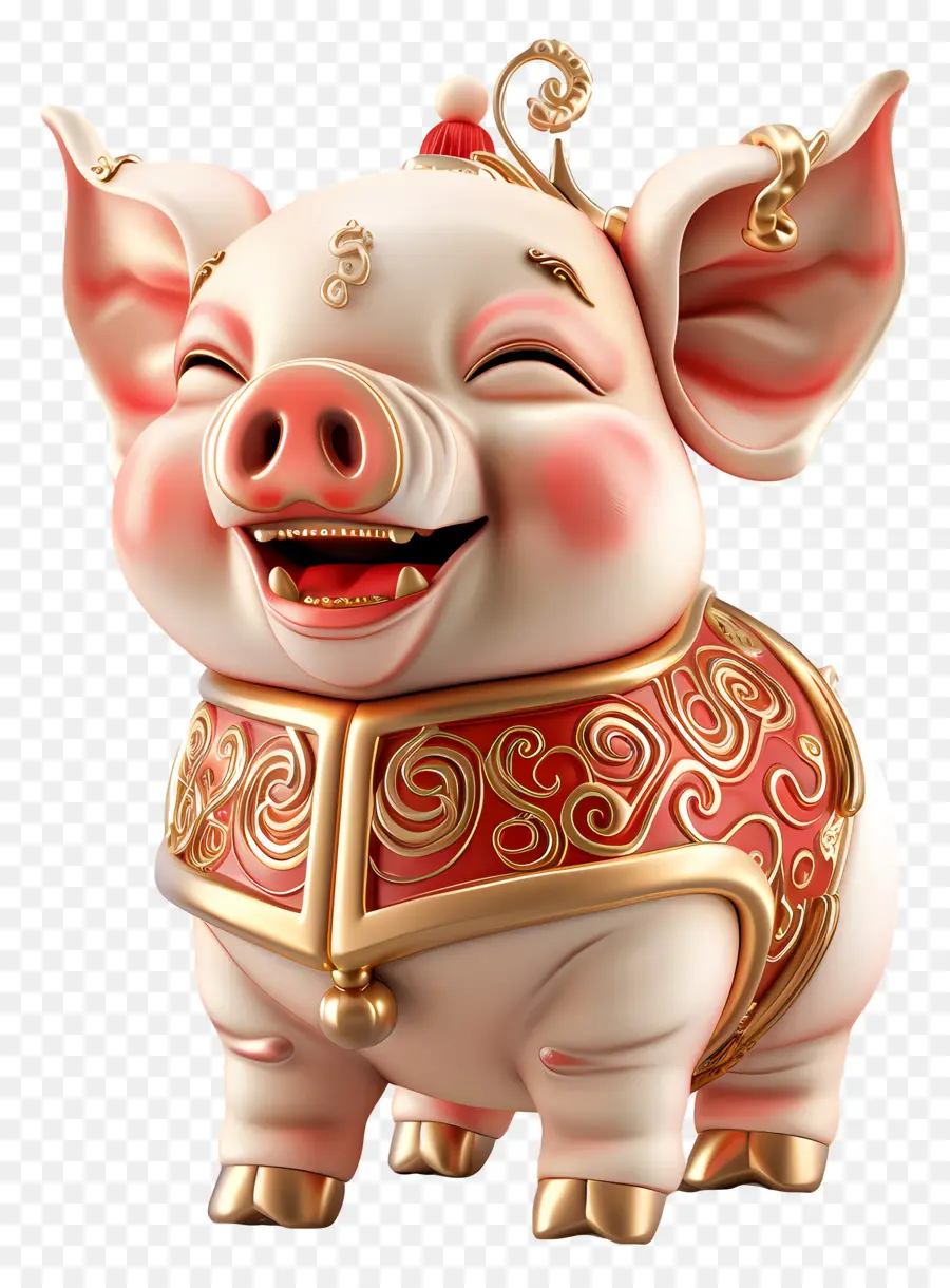 Zodíacos Chineses，Bonito Porco PNG