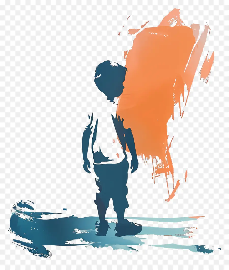 Criança，Pintura Respingos PNG