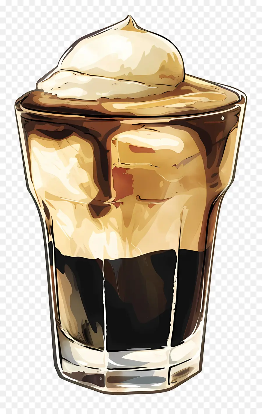Café Afogado，Bebida Gelada PNG