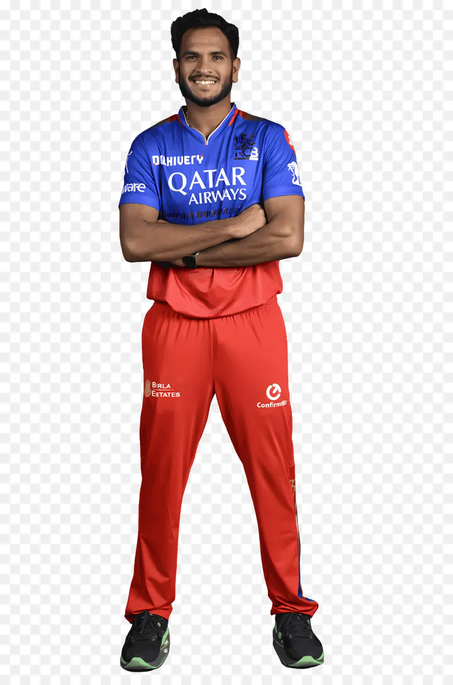 Uniforme De Críquete Vermelho E Azul，Botas Pretas PNG
