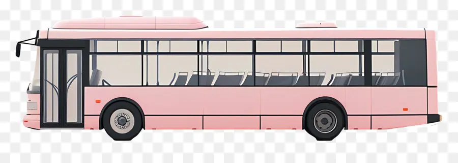 ônibus，ônibus Rosa PNG