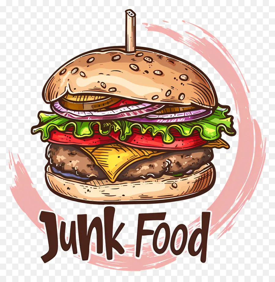 Nacional De Junk Food Dia，Hamburger PNG