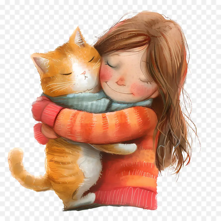 National Abraço Seu Dia De Gato，Abraçando Gato PNG