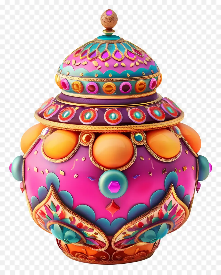 Kalash，Jarra De Cerâmica Ornamentada PNG