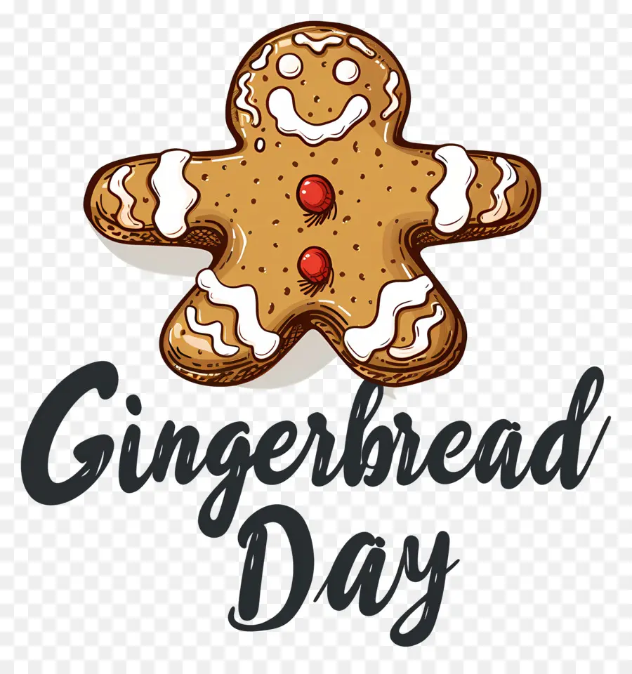Dia Nacional Do Ginger  Pão，Homem De Gengibre PNG