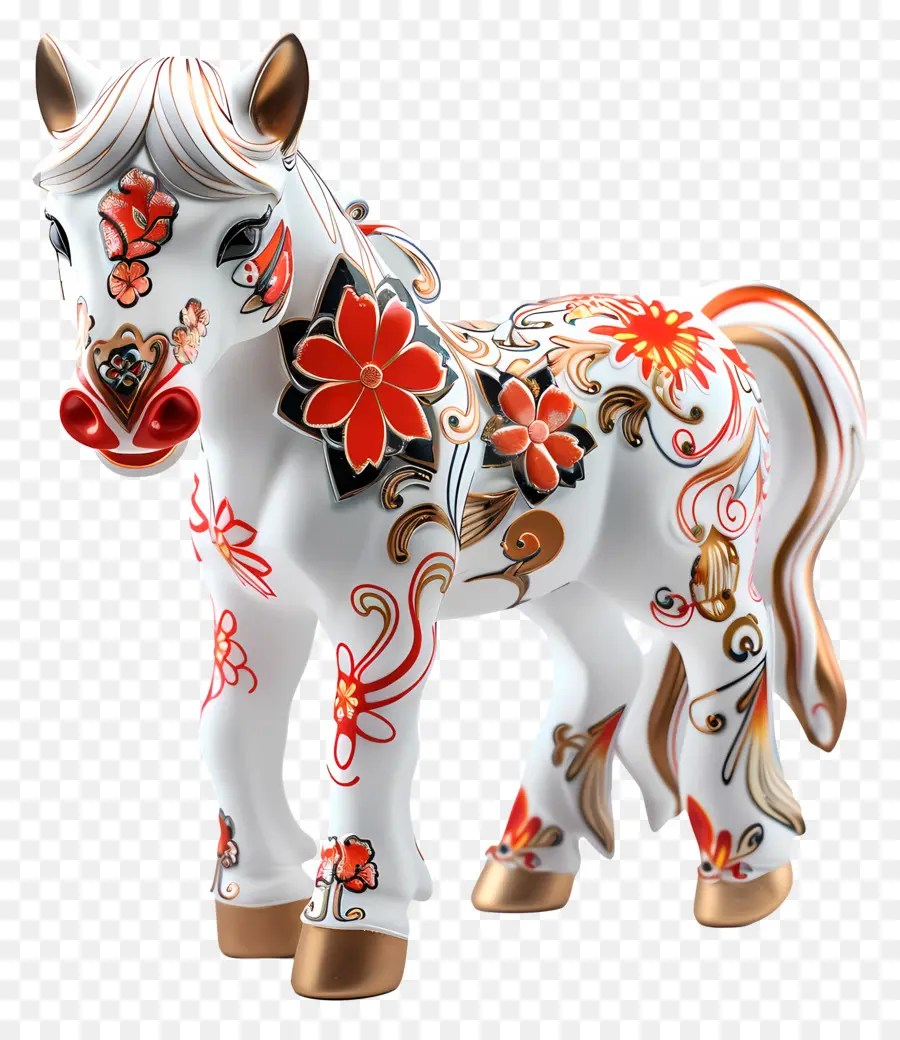 Zodíacos Chineses，Cavalo Branco PNG