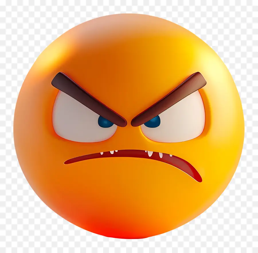 Angry Emoji，Cara De Brava PNG