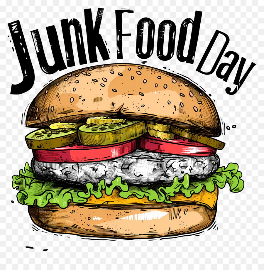 Dia Nacional Da Junk Food，Hambúrguer PNG