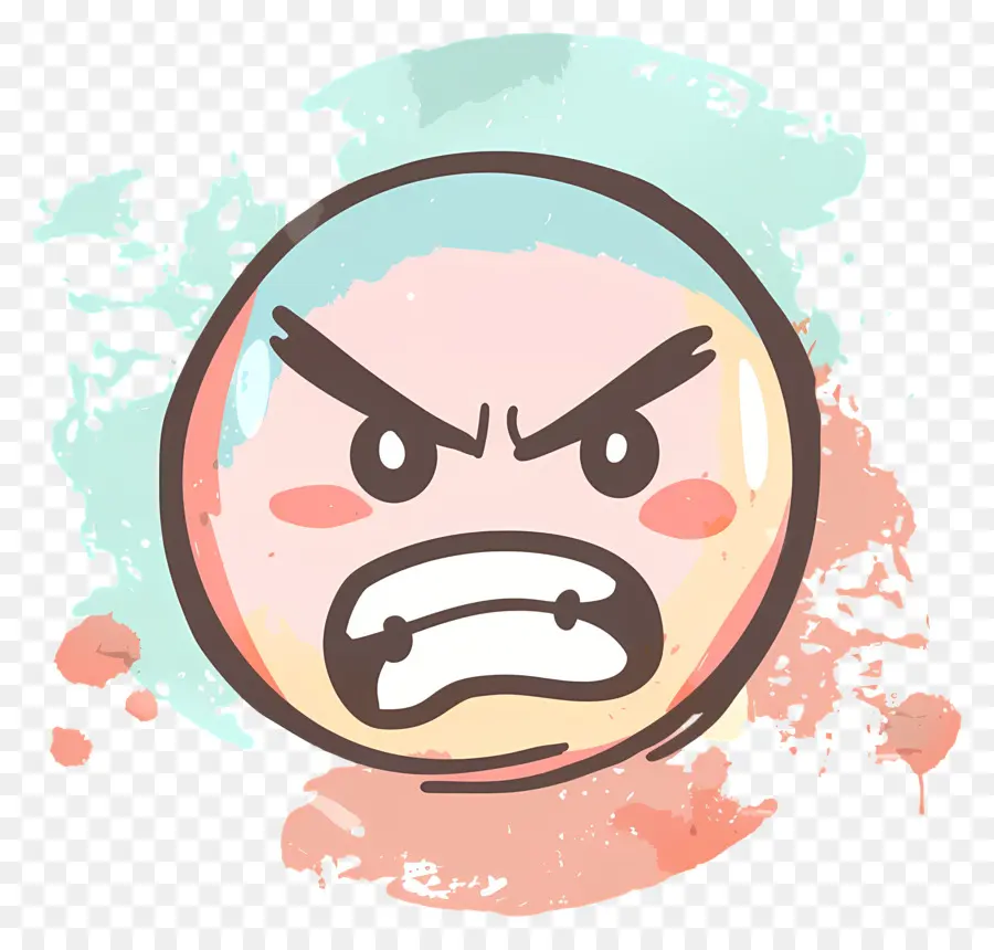 Angry Emoji，Personagem De Desenho Animado PNG