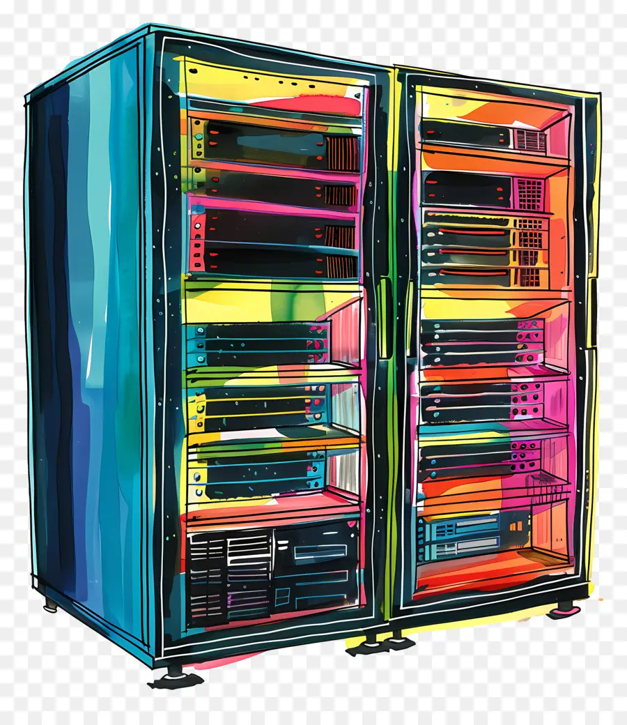 Servidor De Dados，Rack De Servidor PNG