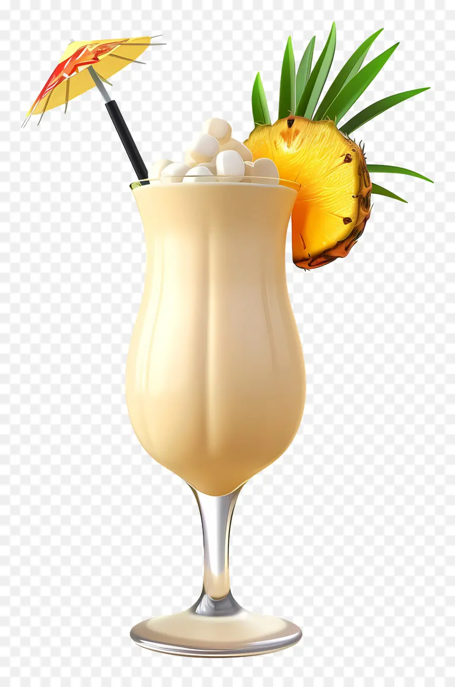 Piña Colada，Bebida Tropical PNG