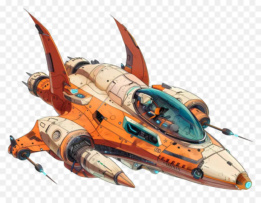 Nave Espacial，Futurista PNG