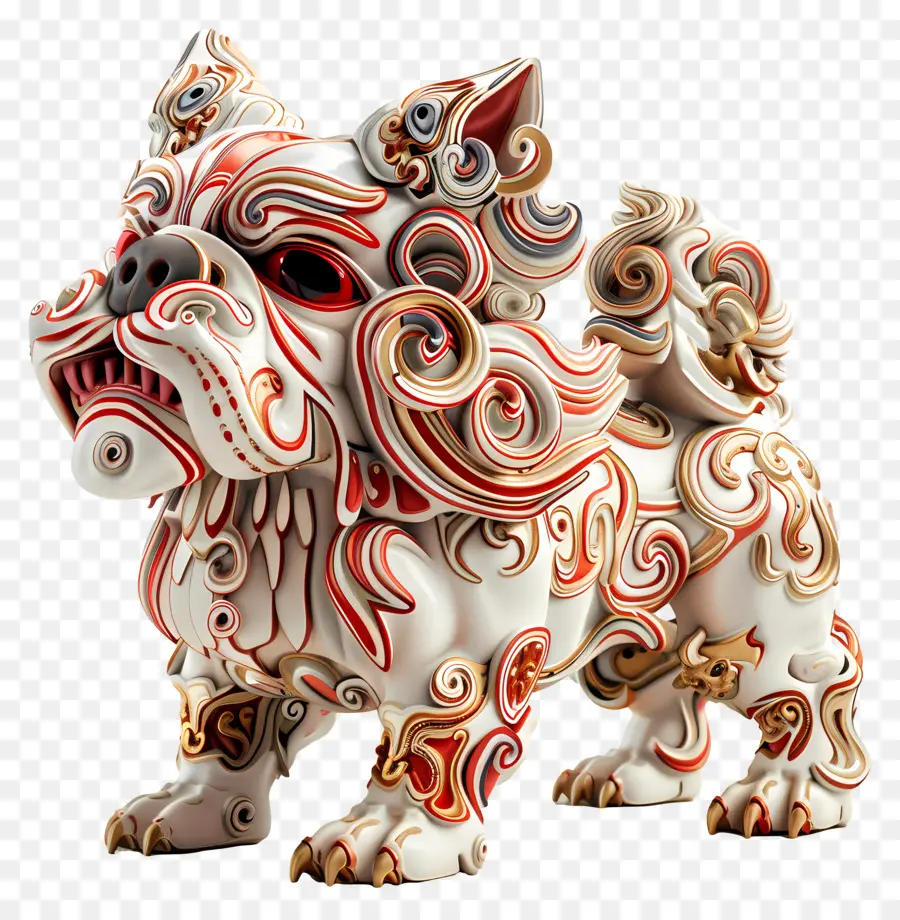 Zodíacos Chineses，Estátua De Cachorro Chinês PNG