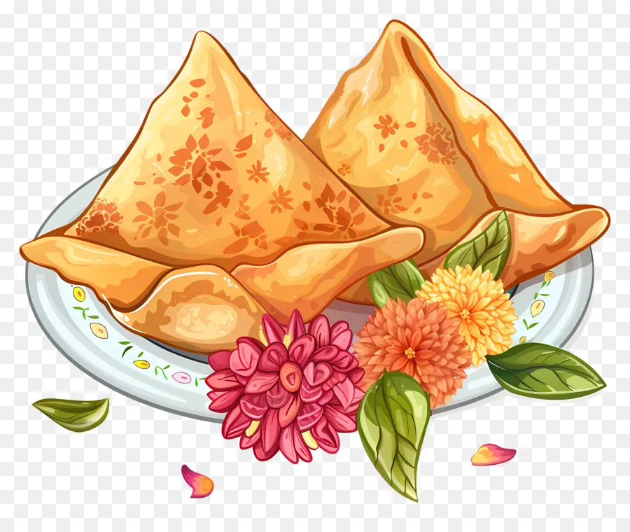 Samosa，Chamuças PNG