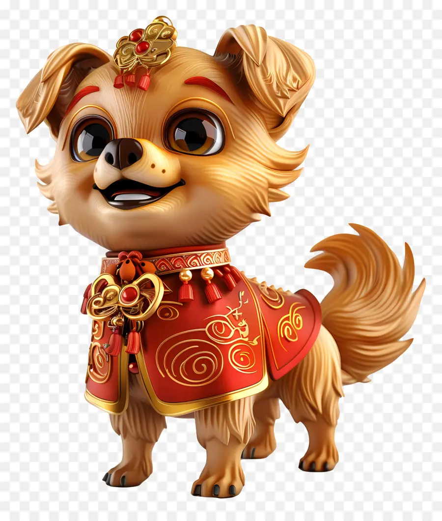 Zodíacos Chineses，Cachorro Fofo PNG