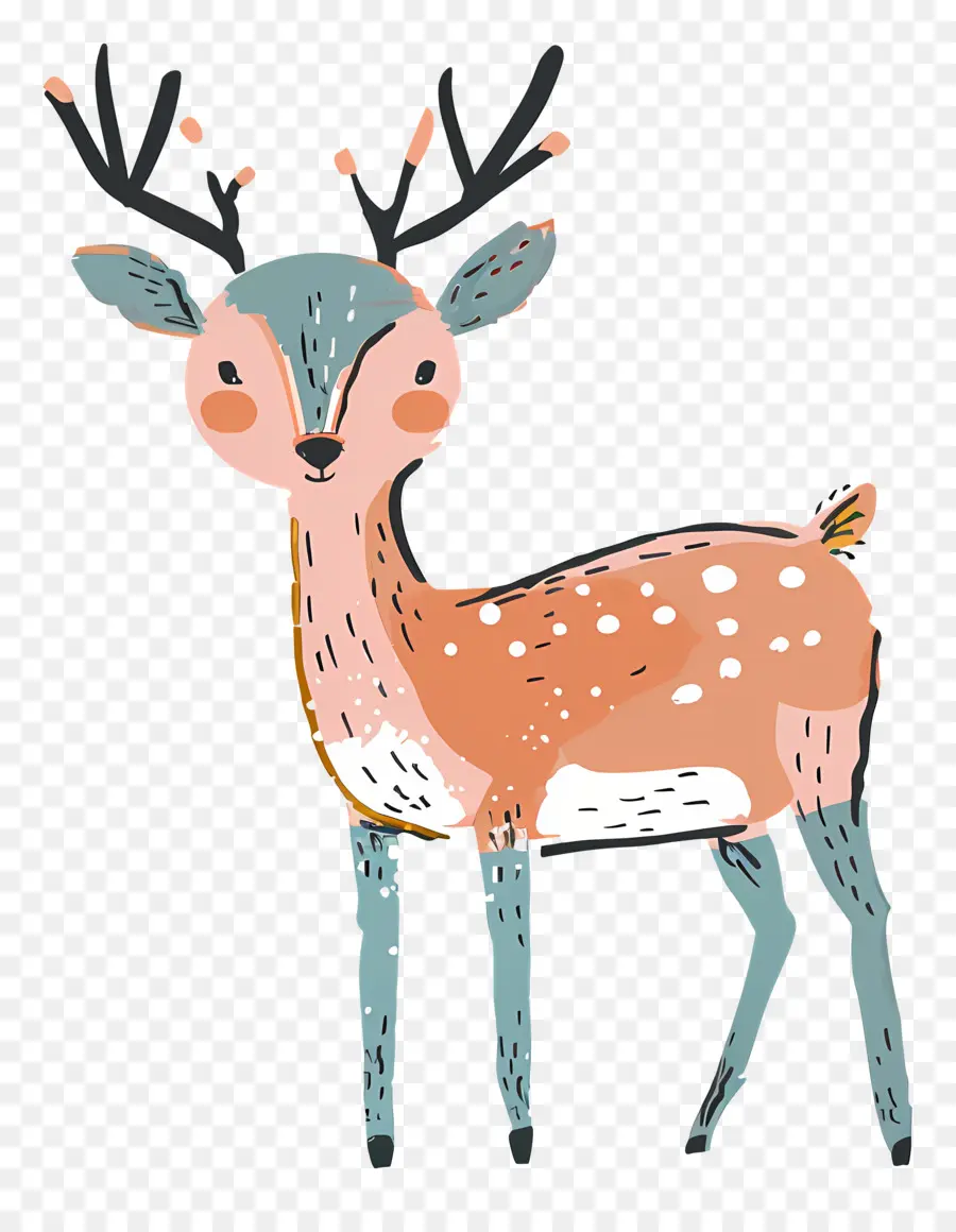 Deer，Cartoon Veado PNG