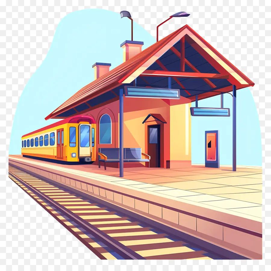 Estação De Comboios，Plataforma PNG