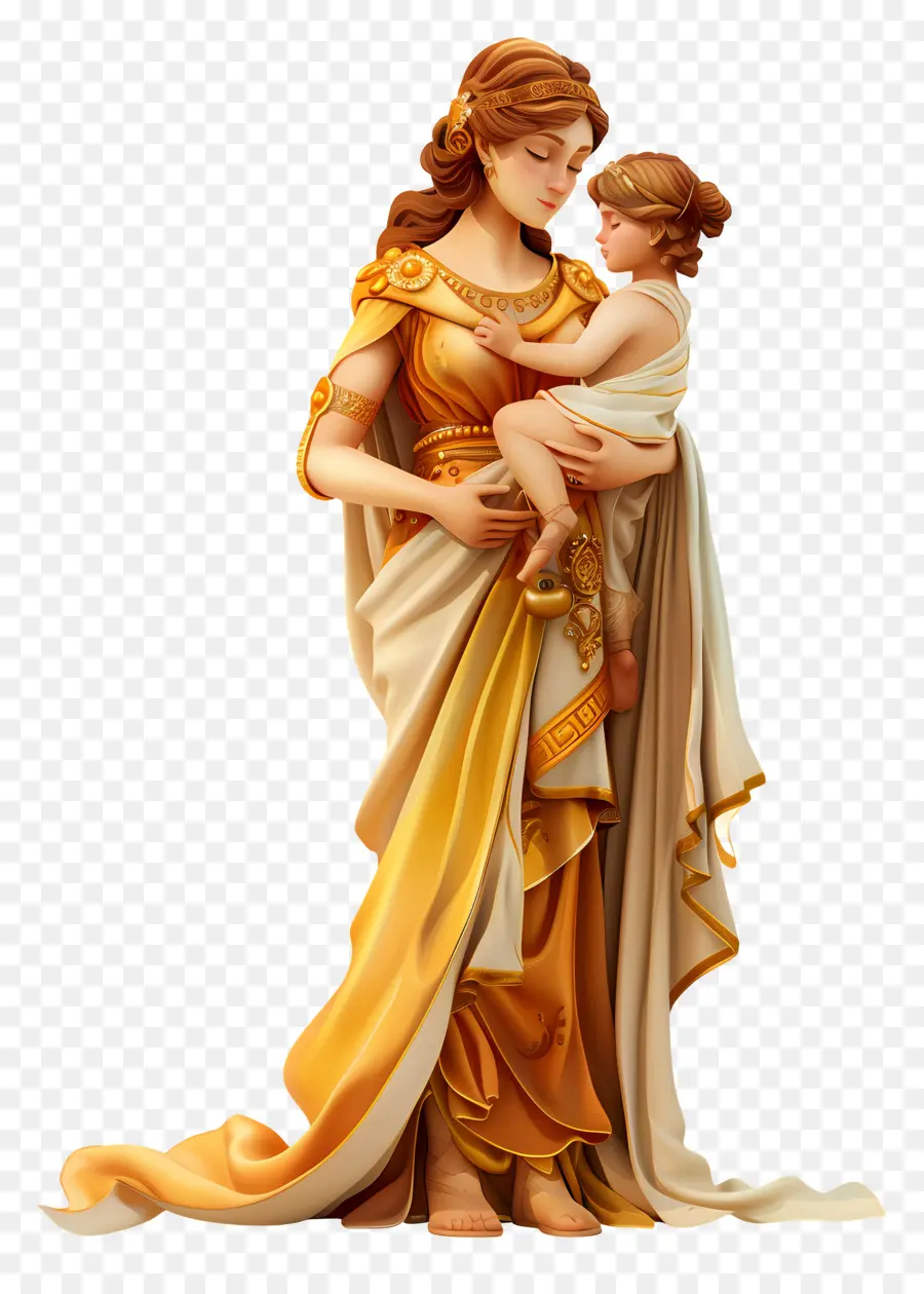Deusa Do Parto，Mãe E Do Bebê PNG