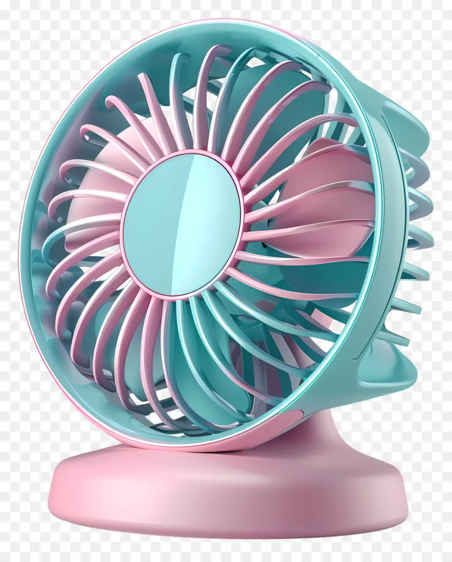 Mini Ventilador Potável，Leque Rosa PNG