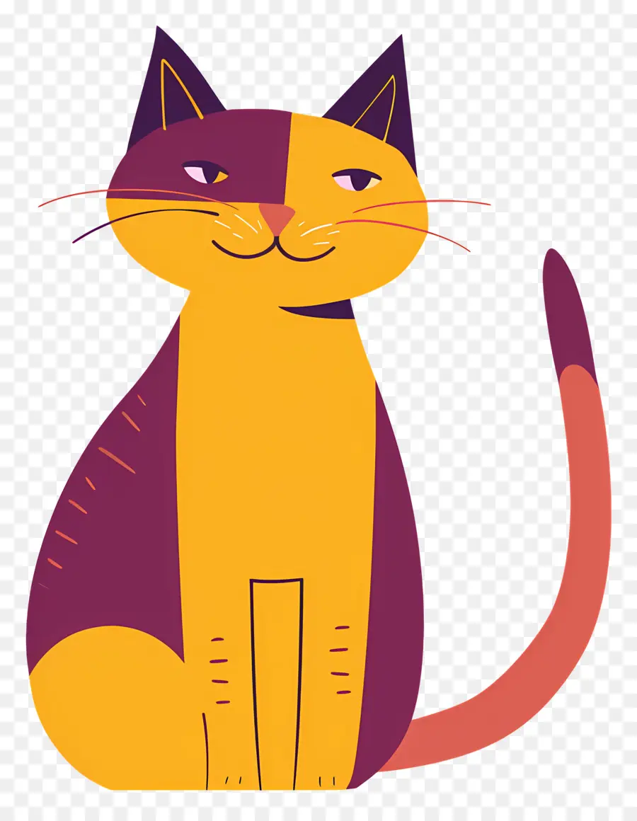 Gato De Desenho Animado，Gato Amarelo PNG