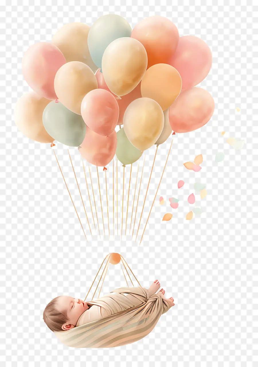 Recém Nascido，Balão PNG