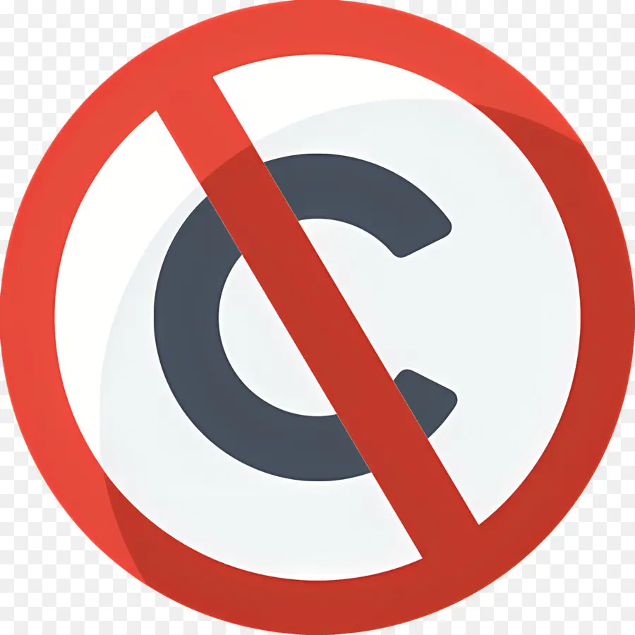 Sem ícone De Direitos Autorais，Carta C PNG