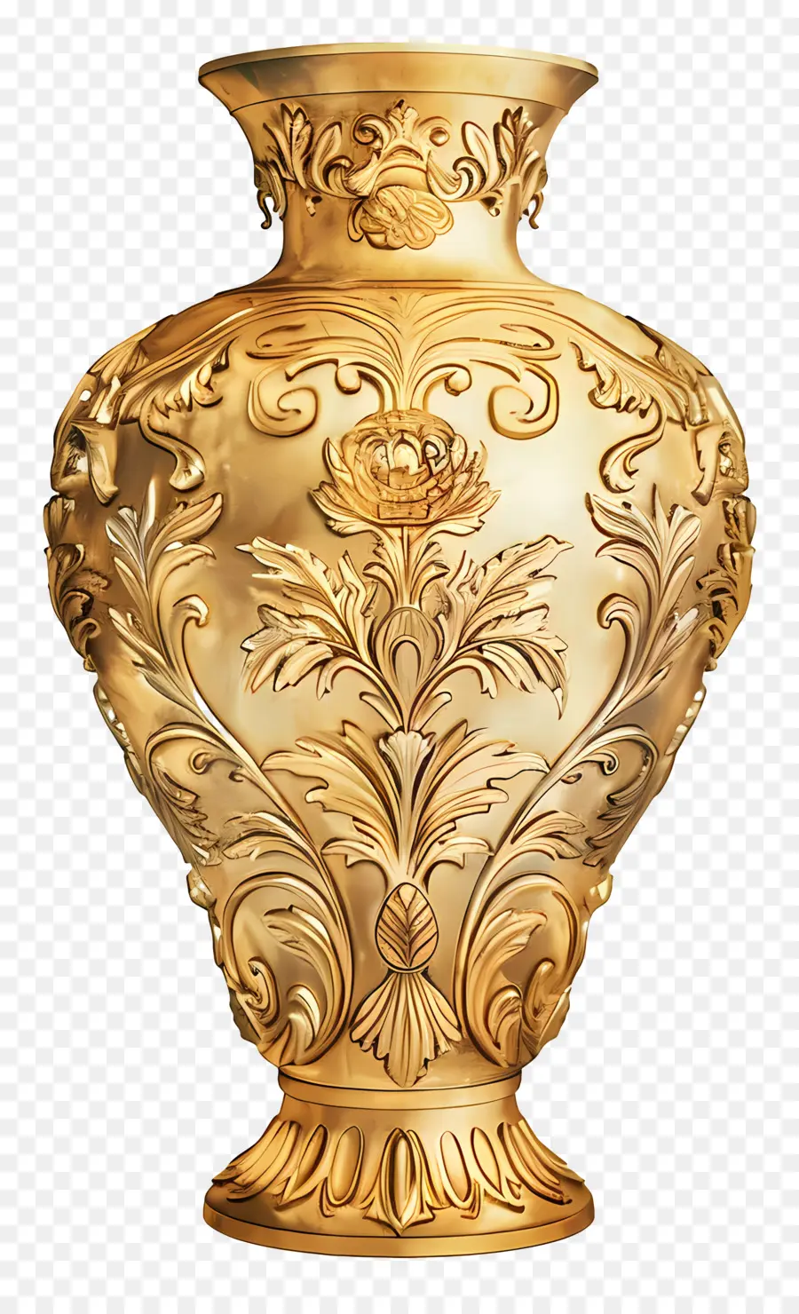 Vaso Dourado，Decorativo PNG