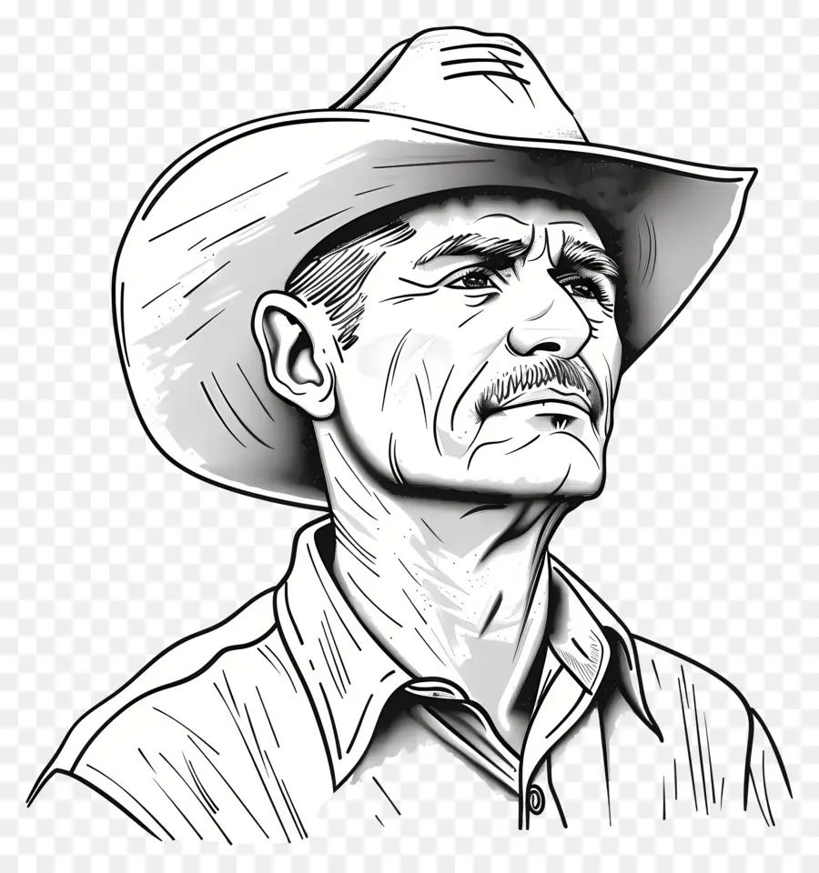 Agricultor，Chapéu De Cowboy PNG