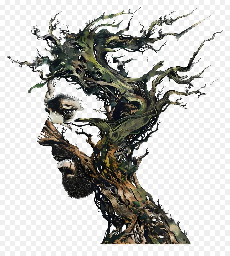 Homem Abstrato，árvore PNG