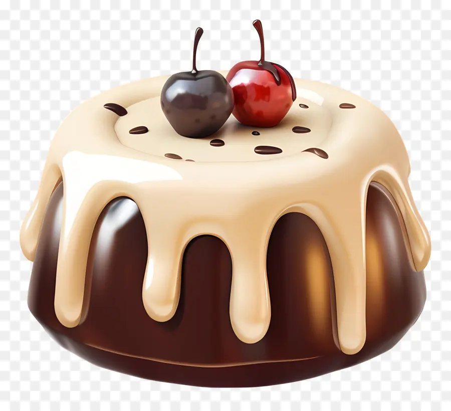 Bolo De Lava De Chocolate，Bolo PNG