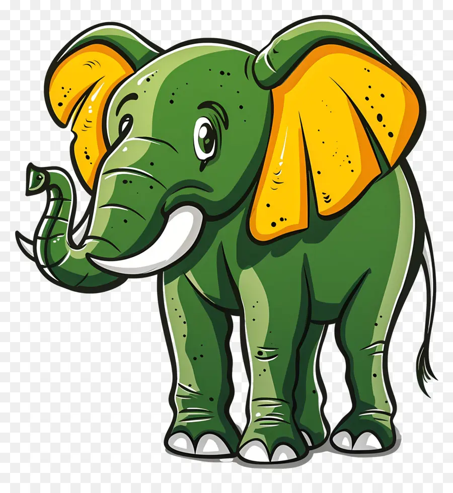 Elefante，Elefante Verde PNG