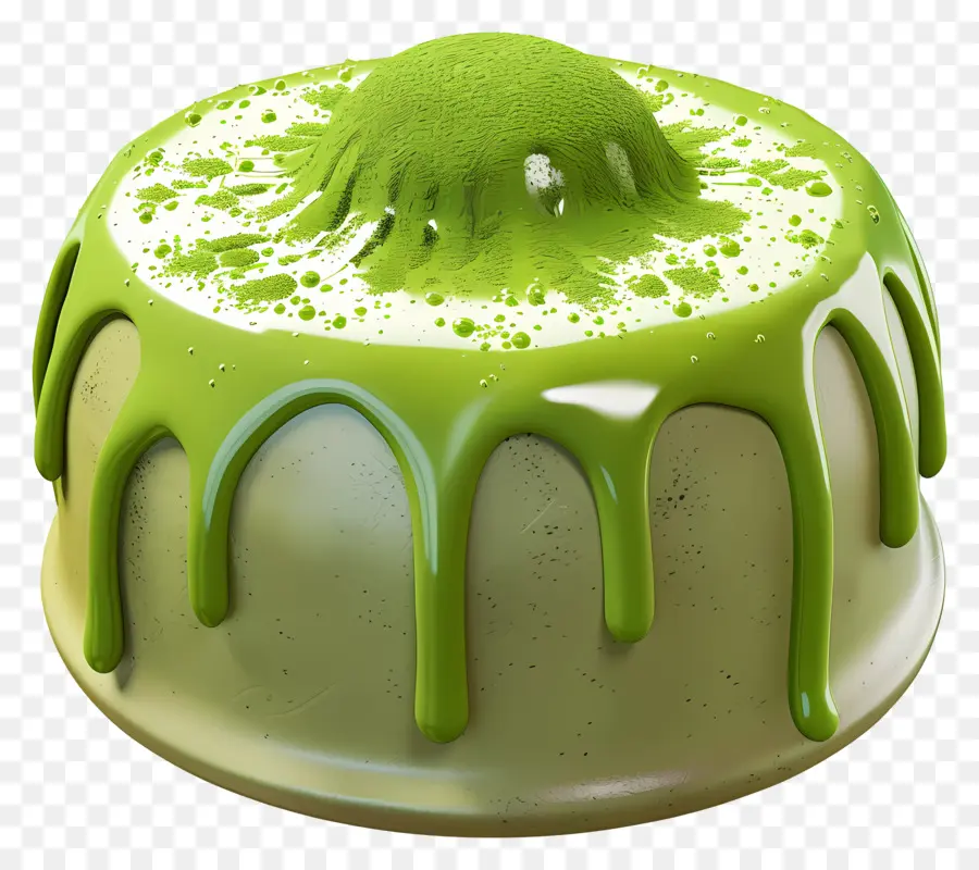 Bolo Matcha Lava，Bolo PNG