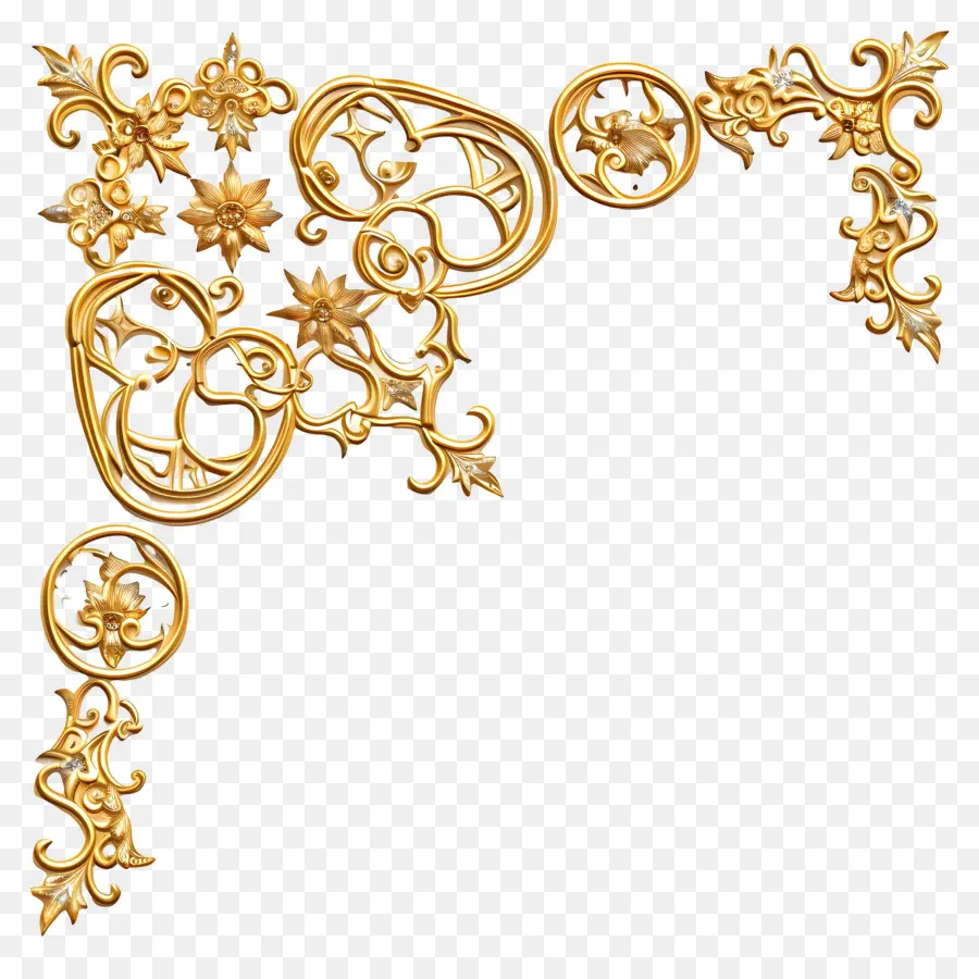 Padrão Islâmico De Ouro，Design Ornamentado PNG