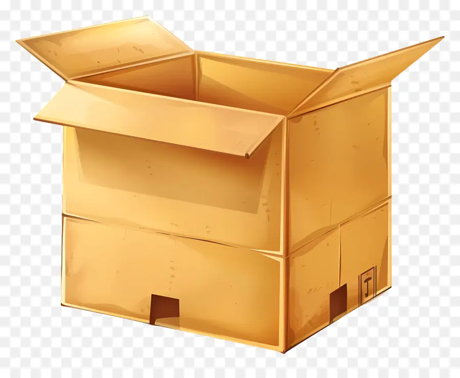Caixa De Papelão Grande，Cardboard Box PNG