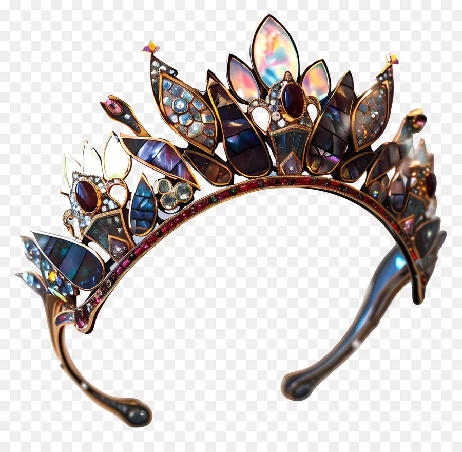 Tiara，Tiara Colorida PNG